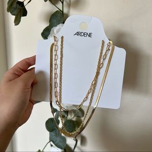 Ardene Gold Layered Necklace